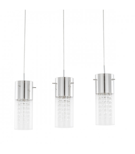 Lámpara colgante de cristal Marqu Chrome