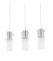 Marqu Chrome 3-light crystal pendant light