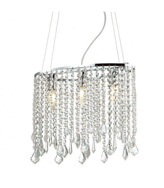 Kaas Chrome crystal pendant lamp