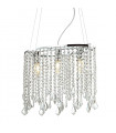 Kaas Chrome crystal pendant lamp
