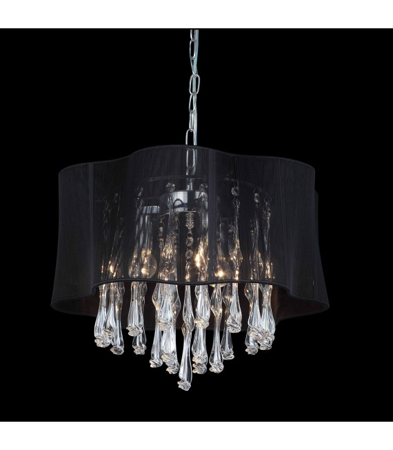 Cali Crystal Pendelleuchte Schwarz