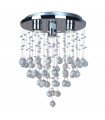 Blast Chrome crystal pendant lamp