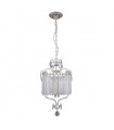 Suspension en cristal Rinaldo Champagne argent