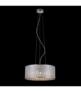 Lampada a sospensione in cristallo Quartz II Chrome