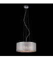Quartz II crystal pendant lamp Chrome and metal