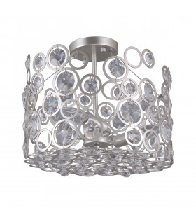 Nardo Champagner Kristall Pendelleuchte Silber
