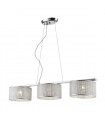 Suspension en cristal Quartz Chrome
