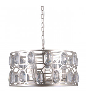 Design suspension in crystal Momento Champagne silver