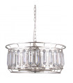 Suspension en cristal Priscilla Champagne argent hauteur 26 Cm