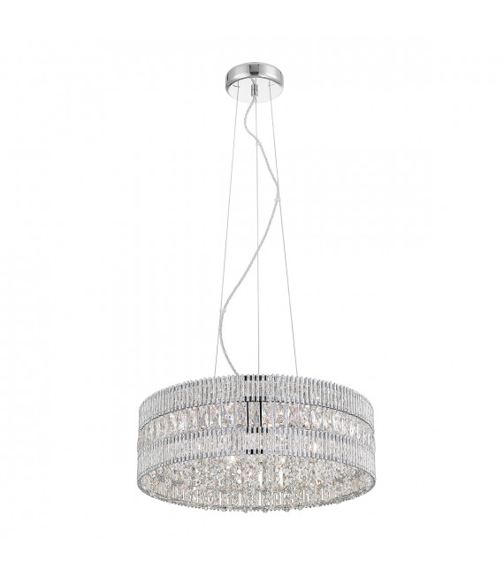 Felicia Kristall Pendelleuchte Transparentes Silber