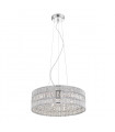 Suspension en cristal Felicia Argent transparent