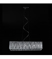 Vanessa crystal suspension in chrome color