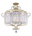 Suspension en cristal Rinaldo Champagne beige et doré