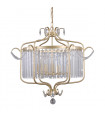 Rinaldo Champagne golden crystal suspension, height 60 Cm