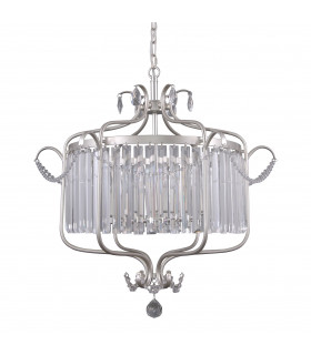 Crystal suspension Rinaldo Champagne silver Diameter 66 Cm