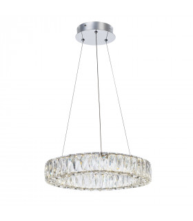 Suspension en cristal Perla Chrome