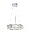 Perla Chrome crystal pendant lamp