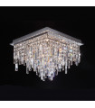 Suspension en cristal Lavenda Chrome 13 Ampoules