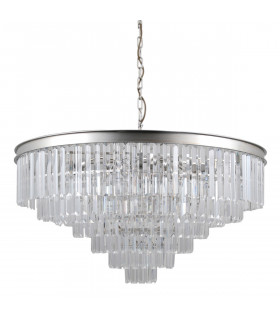 Kristall Pendelleuchte Verdes Silber