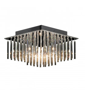 Spillo Chrome crystal pendant lamp