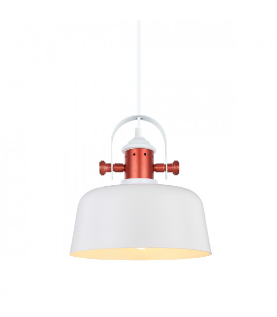 Lámpara colgante industrial y retro Elysia blanca