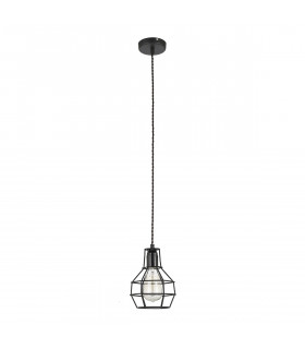 Lámpara colgante industrial y retro Constantin Noir