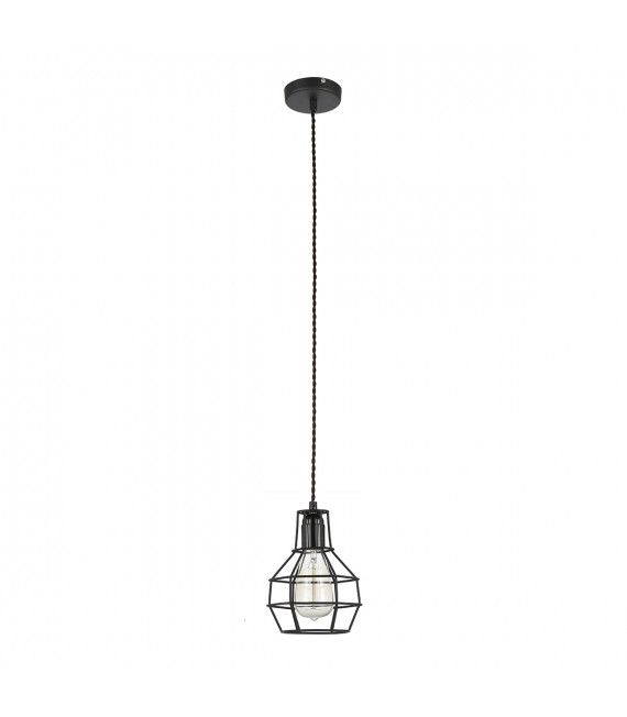 Industrial and retro pendant lamp Constantin Black
