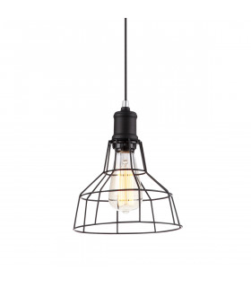 Lámpara colgante industrial y retro Synthia Black