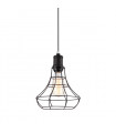 Industrial and retro suspension Synthia Black height 30 Cm