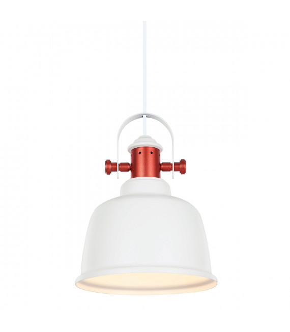 Industrie- und Retro-Pendelleuchte Treppo White, Kupfer