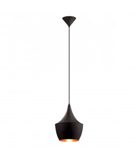 Lampada a sospensione industriale e retrò Maya Black