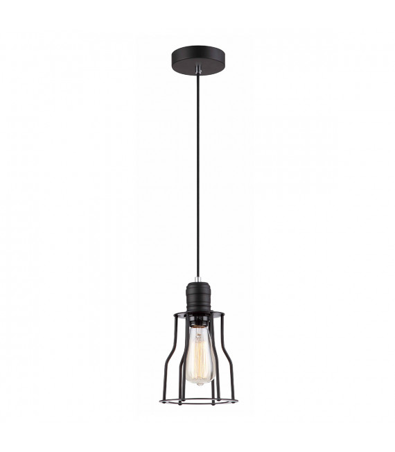 Lampada a sospensione industriale e retrò Moshi Black