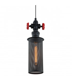 Industrial and retro pendant lamp Clubbo Black