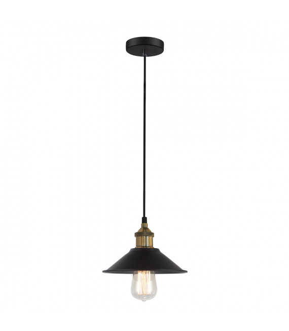 Industrie- und Retro-Pendelleuchte Kermio Black