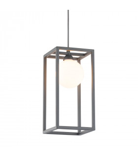 Industrial and retro pendant light Daisy gray
