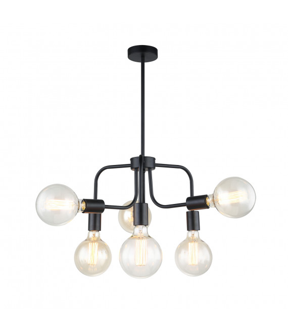 Industrie- und Retro-Pendelleuchte Kristy Noir