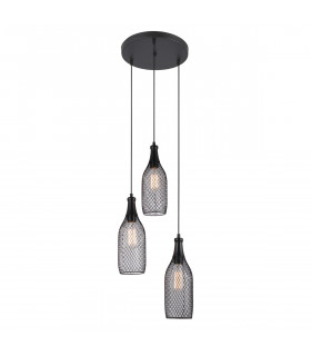 Industrie- und Retro-Pendelleuchte Julienne Black