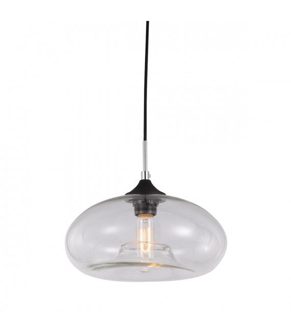Lámpara colgante industrial y retro Valio Black