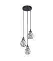 Industrial and retro pendant light Lesto Black