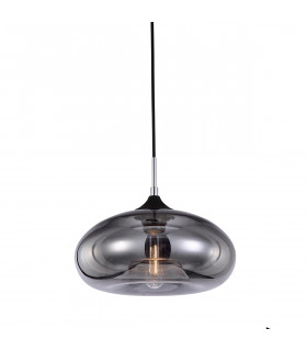 Lámpara colgante industrial y retro Valio Black