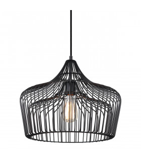 Industrie- und Retro-Pendelleuchte Fabiola Black