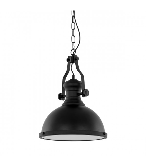 Suspension industrielle et rétro Maeva Noir