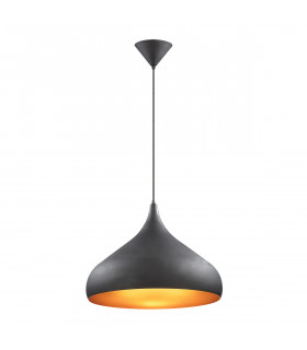 Industrie- und Retro-Pendelleuchte Juan Noir