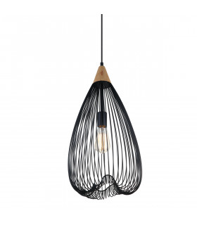 Industrial and retro pendant lamp Nuka Black