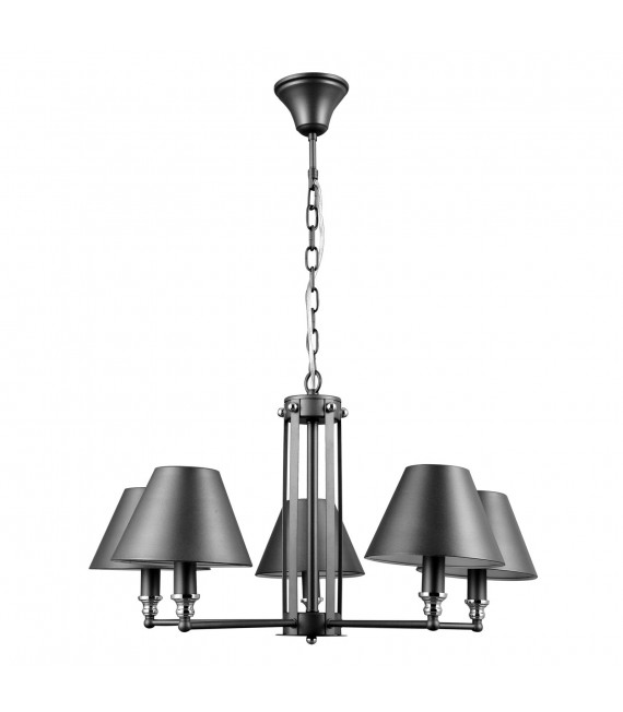 Industrie- und Retro-Pendelleuchte Banito Charcoal grey