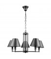 Banito industrial and retro pendant lamp Anthracite gray 5 bulbs