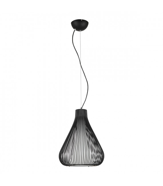 Lámpara colgante industrial y retro Inksis Negro