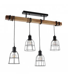 Industrial and retro suspension Ponte Noir, height 62 Cm