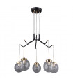 Industrial and retro pendant lamp Domenico in steel
