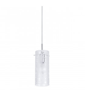 Moderne Pendelleuchte Naolin Chrome, weiß